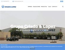 Tablet Screenshot of criadoylopez.com